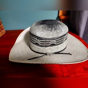 Black and White Justin Moore Cowboy Hat